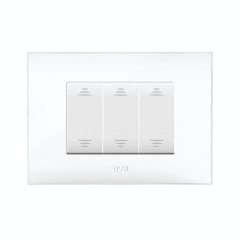 Interruptor Triple 9/32, AVE, 16 A, Young Blanco