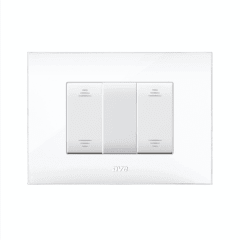 Interruptor Doble 9/15, AVE, 16 A, Young Blanco