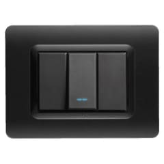 INTERRUPTOR SIMPLE 9/12, AVE, 16 A, TECNOPOLIMERO ANTRACITA