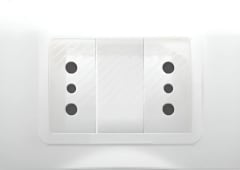 Tomacorriente Doble 10A, Placa Exterior IP55 hidrobox AVE
