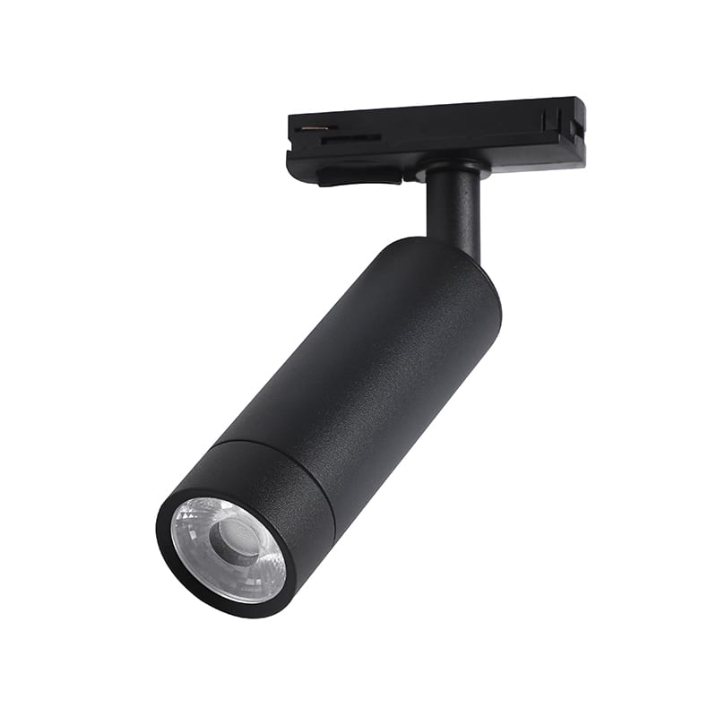 FOCO RIEL MONOFASICO COB 10W NEGRO 3000K1