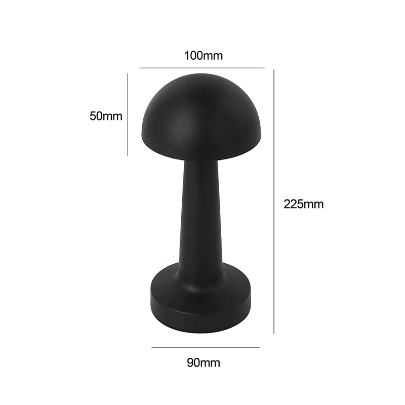 LAMPARA CARGABLE HONGO NEGRO 3000K/4000K/6500K1