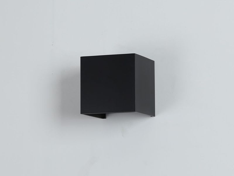 APLIQUE LED BIDIRECCIONAL CUADRADO NEGRO 2*3W 3000K 1