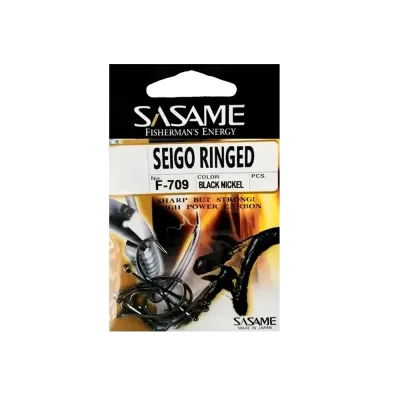 SASAME ANZUELO SEIGO RINGED BLACK NICKEL #51