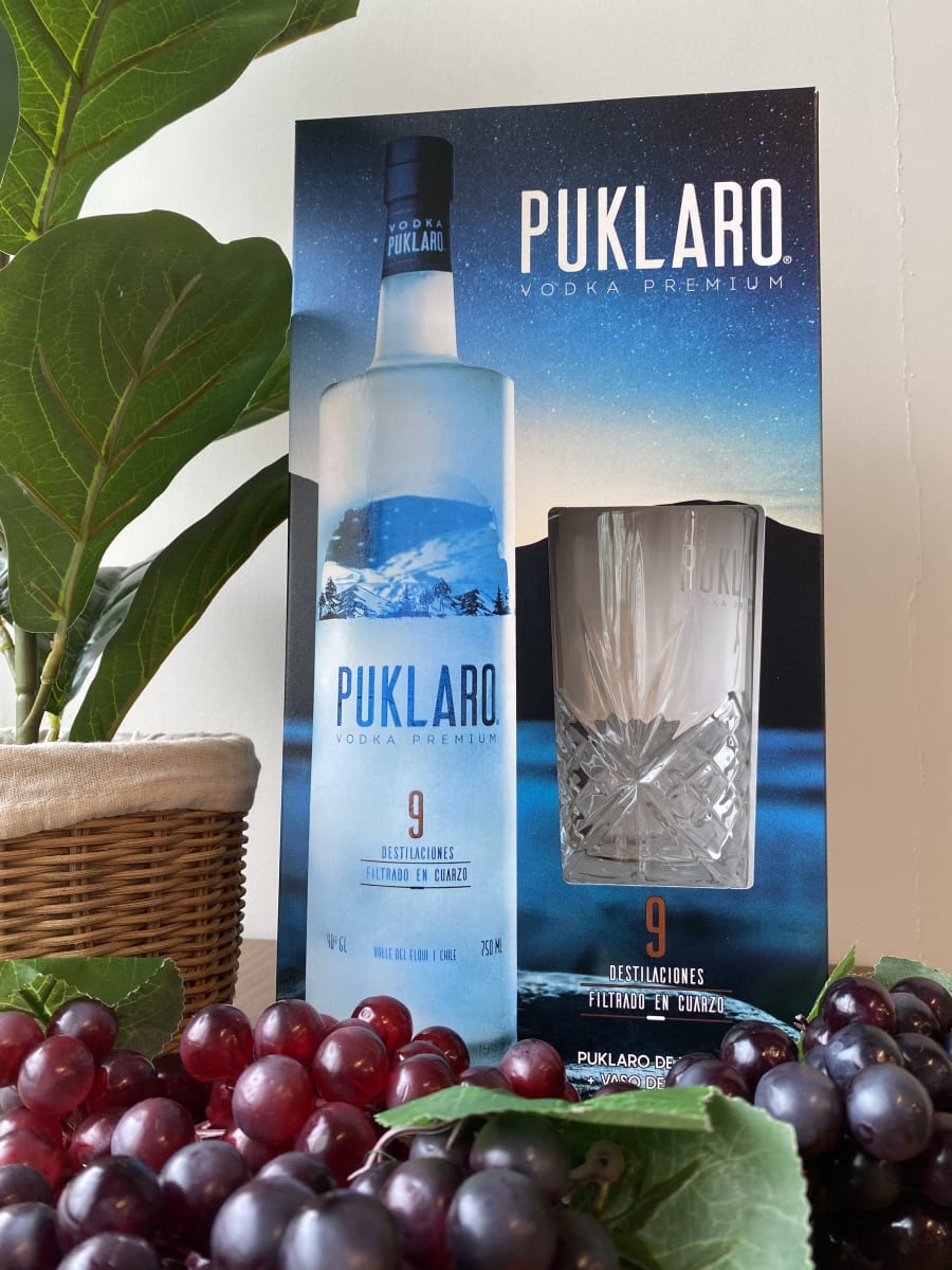 Pack Vodka Puklaro 40° 750cc + Vaso1