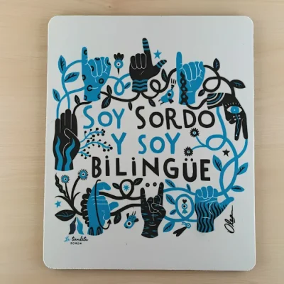 Mousepad Soy sordo y soy bilingüe2