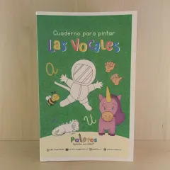 Cuaderno para pintar. Vocales