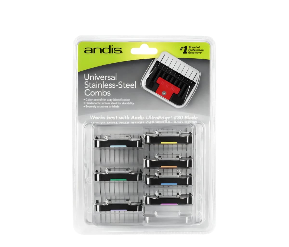 SET ALZADORES UNIVERSALES DE ACERO INOXIDABLE 8 PIEZAS ANDIS3