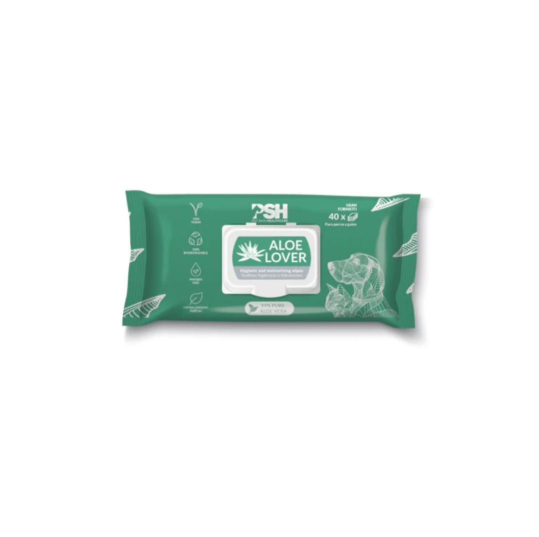 Toallitas Hidratantes para Mascotas Aloe Lover1
