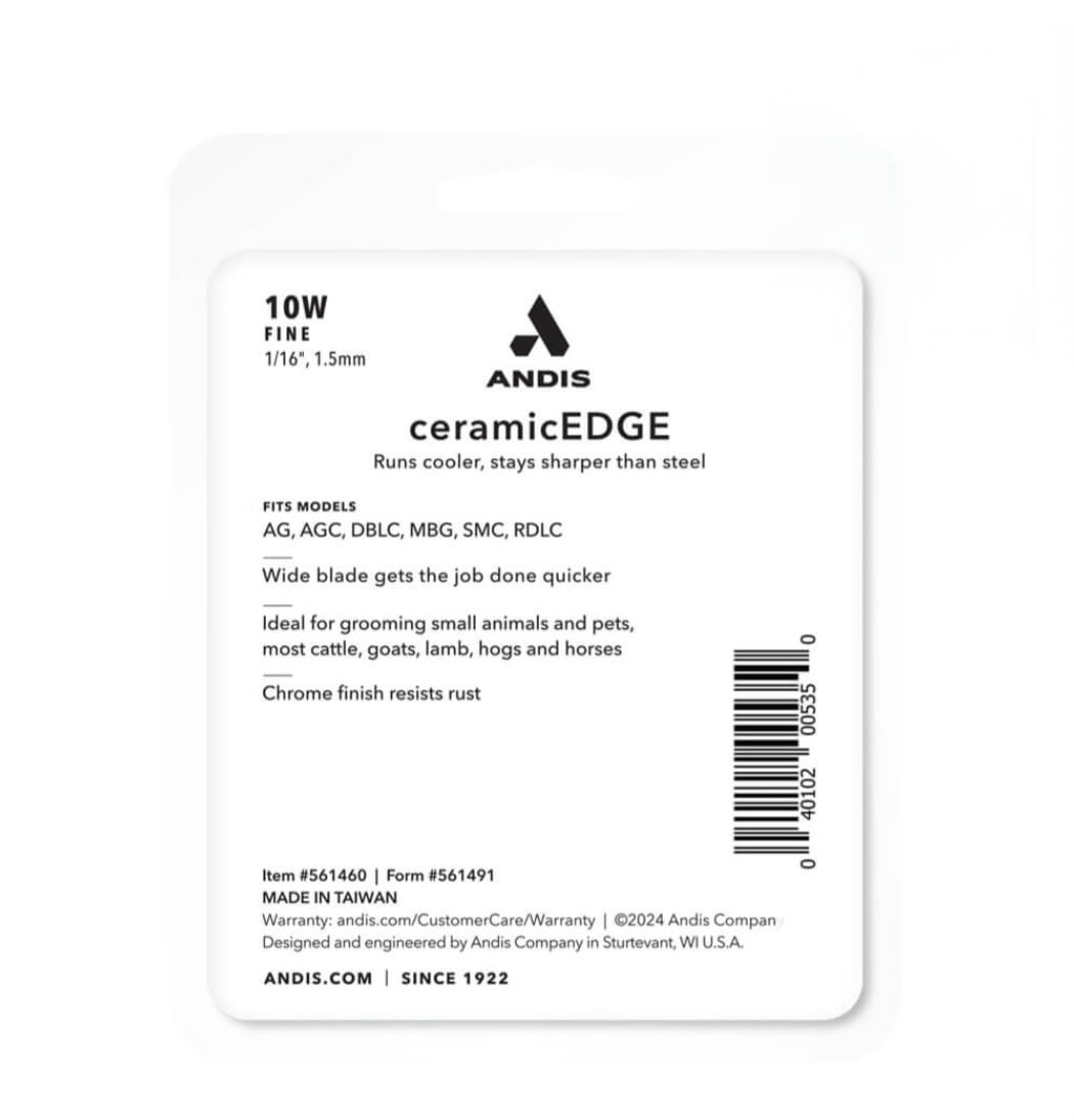 CUCHILLA ANDIS CERAMICEDGE WIDE N°10W4