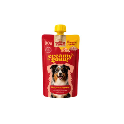 TASTY FARMA CREAMY DOG SABOR CAMARON Y POLLO 90G1
