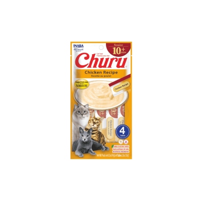 CHURU CAT SENIOR SABOR POLLO 14 G 4 TUBOS1
