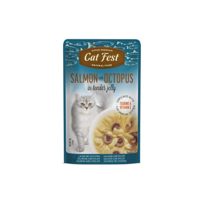 CATFEST POUCH SALMON Y PULPO 70GR1