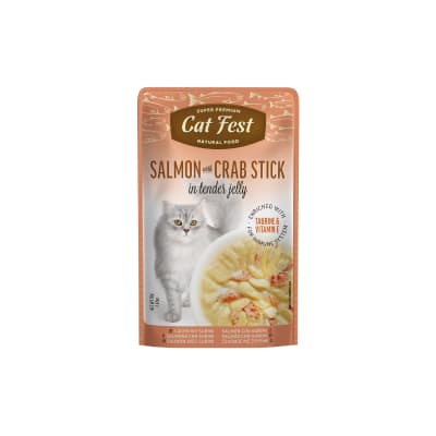 CATFEST POUCH SALMON Y SURIMI 70GR1