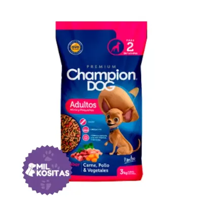 Champion Dog Adulto Minis y Pequeños - 18 KG1