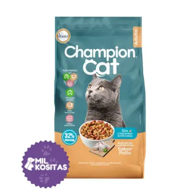 Champion Cat Adulto Sabores 20kg - 20 KG, Pollo1