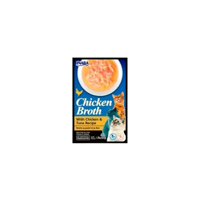 Inaba Chicken Broth Variedades - 50 g, Pollo y Atún1