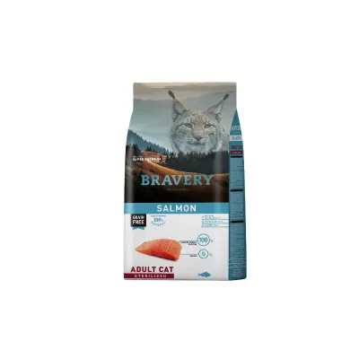 Bravery Gato Adulto Esterilizado Sabor Salmón - 2 KG1
