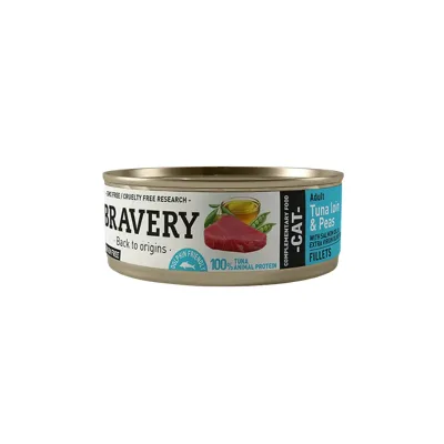 BRAVERY TUNA AND PEAS 70 GRS1