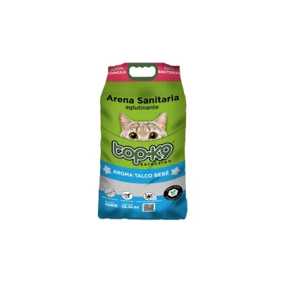 ARENA TOPK9 IONES PLATA TALCO BEBE 10KG1