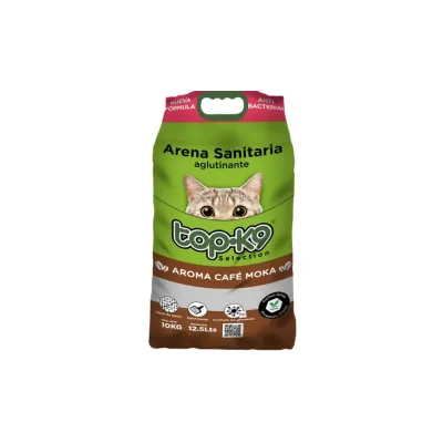 ARENA AGLUTINANTE IONES TOPK9 10KG AROMA CAFE1