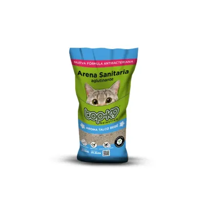 ARENA TOPK9 IONES DE PLATA TALCO BEBE 25KG1