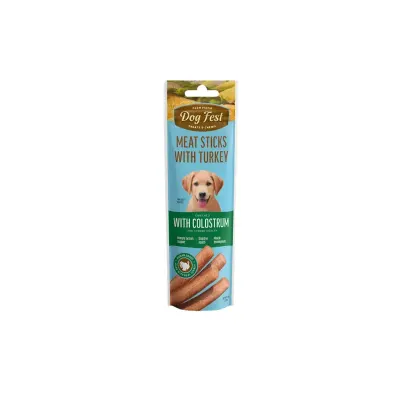 DOG FEST CACHORRO CARNE DE PAVO CON CALOSTRO 45G1