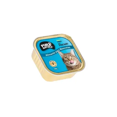PURA NATURA PATE GATO SABOR PESCADO 300G2