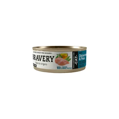 LATA BRAVERY CHICKEN AND PEAS 70 GRS1