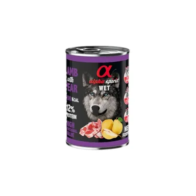 LATA ALPHA DE CORDERO CON PERA 400G2