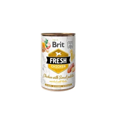 LATA BRIT FRESH  CHICKEN WITH SWEET POTATO 400 GRS1