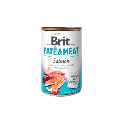 LATA BRIT CARE MEAT SALMON 400 GRS1