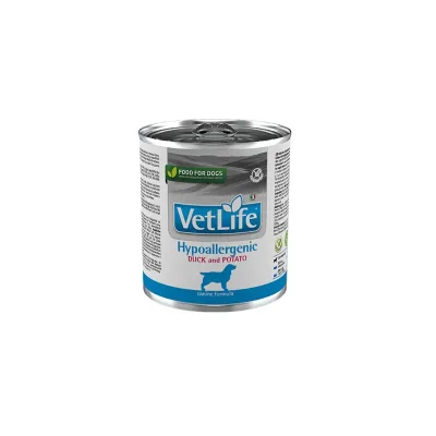 VetLife Perro Lata Hipoalergénico Pato1