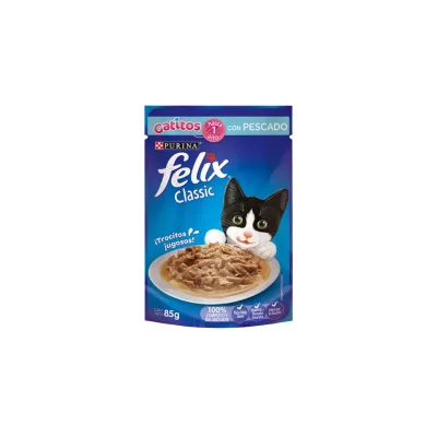 SACHET FELIX GATITOS SABOR PESCADO 85G1