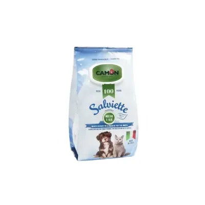 TOALLITAS HUMEDAS CON ALOE VERA 100 UNIDADES CAMON SALVIETTE1