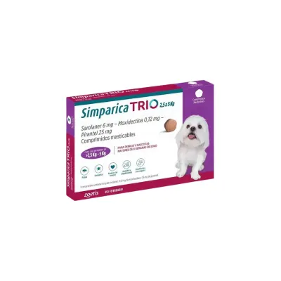 SIMPARICA TRIO 2.5 A 5 KG 3 COMPRIMIDOS1