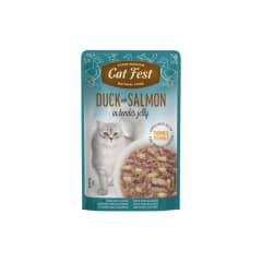 CATFEST POUCH PATO Y SALMON 70GR