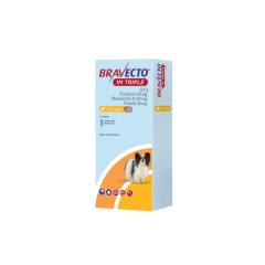 BRAVECTO TRIPLE 1M 2.5 A 5 KG