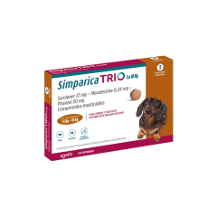 SIMPARICA TRIO 5 A 10 KG 3 COMPRIMIDOS