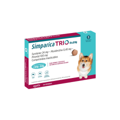 SIMPARICA TRIO 10 A 20 KG 3 COMPRIMIDOS