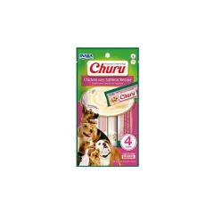 CHURU PERRO POLLO CON SALMON 4 TUBOS