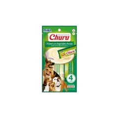 CHURU PERRO POLLO VEGETALES 4 TUBOS