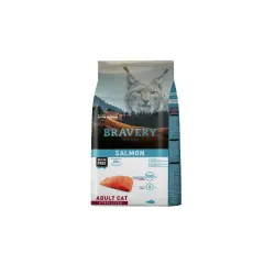 Bravery Gato Adulto Esterilizado Sabor Salmón - 2 KG