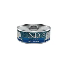 LATA N&D CAT ATUN Y SALMON 80GR