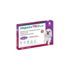 SIMPARICA TRIO 2.5 A 5 KG 3 COMPRIMIDOS
