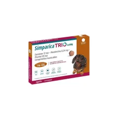 SIMPARICA TRIO 5 A 10 KG 3 COMPRIMIDOS
