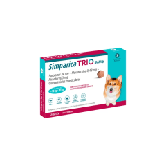 SIMPARICA TRIO 10 A 20 KG 3 COMPRIMIDOS