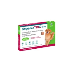 SIMPARICA TRIO 20 A 40 KG 3 COMPRIMIDOS