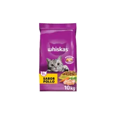 WHISKAS SABOR POLLO 10 KG