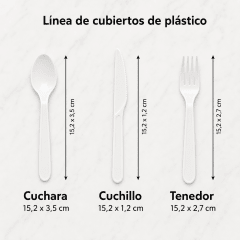 Cubierto Plástico